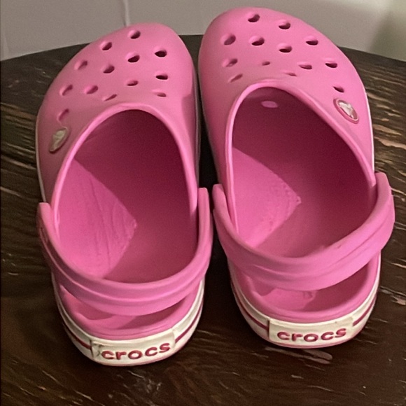 Kids Pink Crocs - Picture 2 of 4